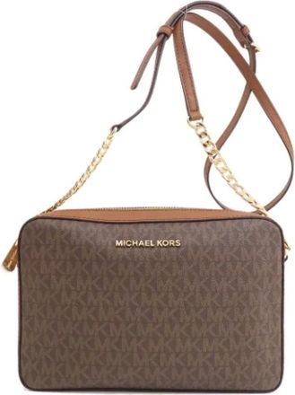 Michael Kors Pre-owned Cross Body Bags, female, Brown, Size: ONE SIZE Pre-owned Plastic shoulder-bags