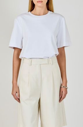 endless rose Basic Cotton T-Shirt in White at Nordstrom, Size X-Small