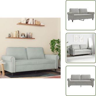vidaXL Divano moderno - vidaXL Divano a 2 Posti Grigio Chiaro 140 cm in Velluto - Divano per casa