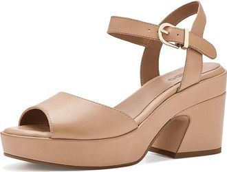 Blondo Mona Womens Sandals Almond Leather : 5.5 M