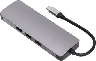 OEM Estaci&oacute;n De Acoplamiento Usb-c Con Adaptador Hdmi Gigabit Ethernet Multipuerto, Admite Alimentaci&oacute;n De Paso Y Lector De Tarjetas Sd/tf, Carcasa De Ale