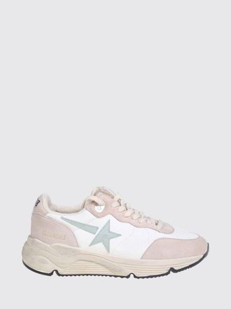 Golden Goose Running Sole Smooth and Suede Calfskin Sneakers with Logo