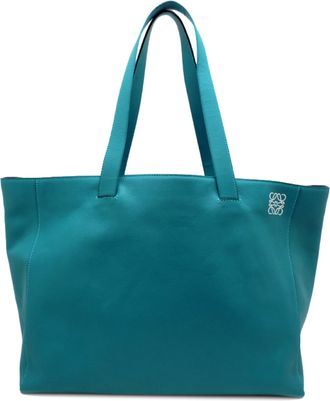 Loewe Turquoise Leather Tote Bag (Pre-Owned)