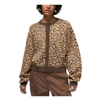 Nike Jordan (WMNS) Air Jordan Flight Jacquard Knit Cardigan Palomino DX0448-274