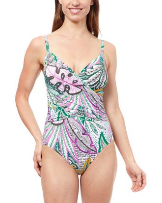 Gottex Profile By Gottex Tropic Boom V Neck One-Piece