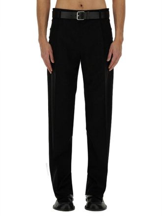 Moschino Regular Fit Black Wool Pants