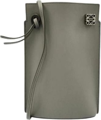 Loewe Pre-owned Cross Body Bags, male, Gray, Size: ONE SIZE Pre-owned Shoulder Bag