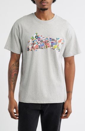 Icecream Stickers Graphic T-Shirt in Heather Gray at Nordstrom, Size Xx-Large