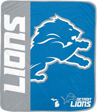 Pegasus Sports Detroit Lions Nfl Team Logo Soft Fleece Throw