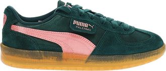 Puma Womens Palermo Satin Lace Up Sneakers Shoes Casual - Pink, Pink, 7