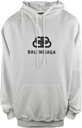 Balenciaga Heren, Sweatshirts & Hoodies, Wit, Maat: XS Katoen