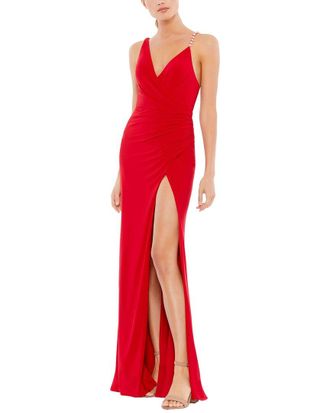 Mac Duggal Open Back V-Neck Dress
