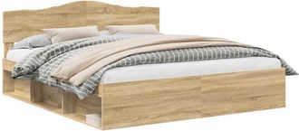 vidaXL Estructura De Cama Sonoma 180 X 200 Cm Madera De Pino Macizo Vidaxl