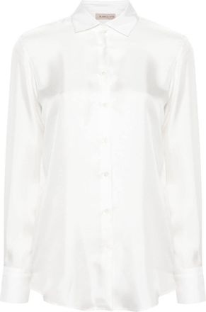 Blanca Vita Catalpa twill shirt - women - Silk - 46 - White