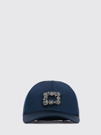 Roger Vivier Satin Hat with Jewel Buckle