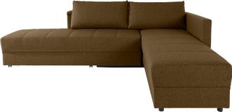 Looks by Wolfgang Joop Ecksofa »LooksIII L-Form« durch Drehfunktion zum Bett wandelbar, inklusive Staufach