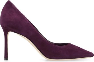 Jimmy Choo London Pointed Model - Dames - Pumps - Paars - 39 EU - Leer - Schoenen