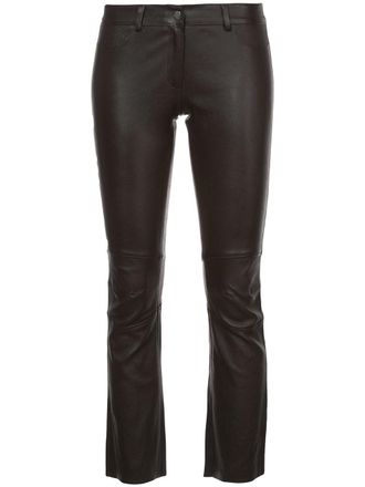 Sylvie Schimmel Pantaloni crop - Marrone