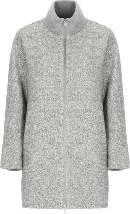 PESERICO Grey Sequin Zip-Through Down Jacket