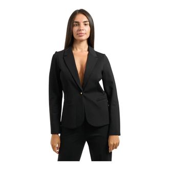 Yes-Zee Zwarte Jas ID 1015 - Dames - Blazers - Zwart - S - Jassen