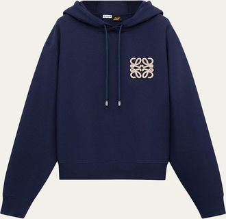Loewe x Paulas Ibiza Mens Embroidered Anagram Hoodie