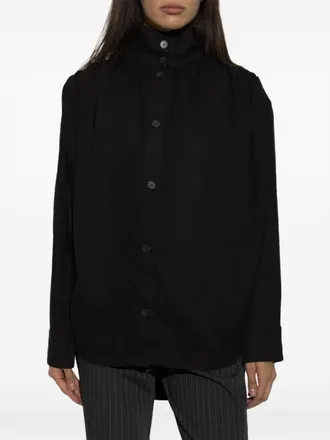 Iro Camicia Fenyra in lyocell TENCEL con collo alto e spalle scese