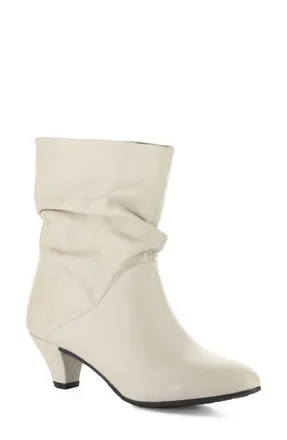 FLY London Pulk Almond Toe Bootie in Off White at Nordstrom, Size 41