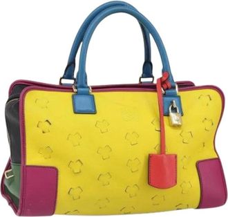 Loewe Pre-owned Handbags, female, Multicolor, Size: ONE SIZE Pre-owned Leather Handbag
