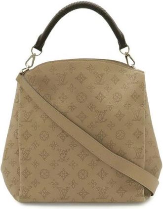 Louis Vuitton Pre-owned Mahina Babylon PM Leren Schoudertas - Dames - Vintage Handtas - Beige - ONE Size - Leer - Vintage