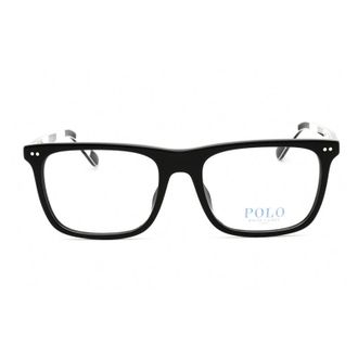 Polo Ralph Lauren Black Rectangle Full Rim Eyeglasses - Brown
