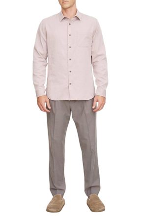 Vince Mens Vacation Shirt In Pink