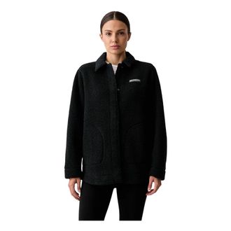 Columbia Panorama Sherpa Fleece Shirt Jacket - Dames - Fleece jassen - Zwart - S - Polyester - Fitness