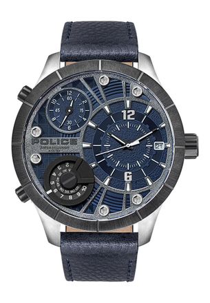 Police 15662XSTU-03 Mens Bushmaster Watch - Silver - One Size