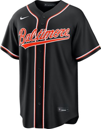 Nike Baltimore Orioles Nike Mens MLB Replica Fashion Jersey in Black | RP260HMJOLE-JJ9