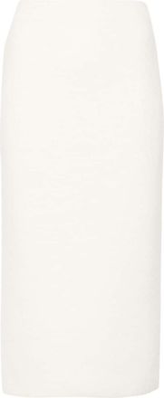 Fabiana Filippi knitted midi skirt - women - Virgin Wool/Mohair/Cashmere/Polyamide/Wool/Elastane/Silk - 40 - Neutrals