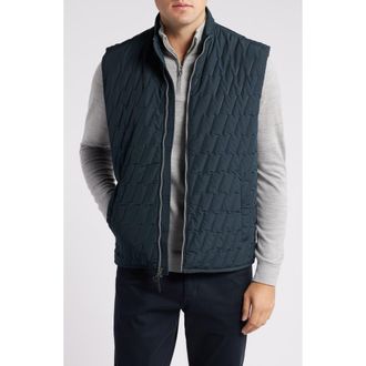 Johnnie-O Belfry Quilted Vest in Black at Nordstrom Rack, Size Small