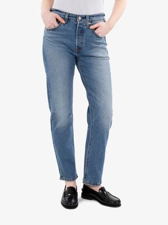 Levi's 501 crop Lightweight blu