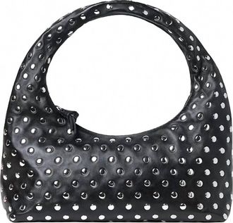 Loeffler Randall Womens Mini Willow Bag In Black Silver