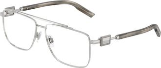 Dolce & Gabbana Glasses, male, Gray, Size: 58 MM Optical Frame