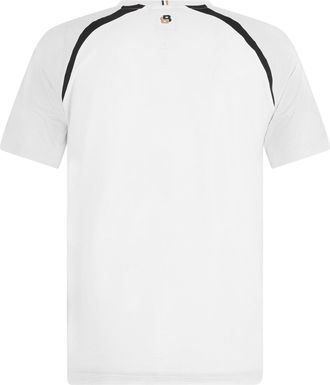 HUGO BOSS Mens Short-Sleeve Technical T-Shirt White Polyester T-Shirts And Polos