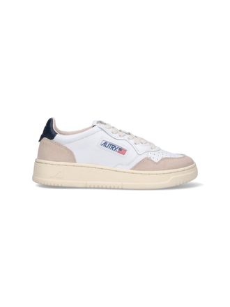 Autry White Medalist Low-Top Leather Sneakers