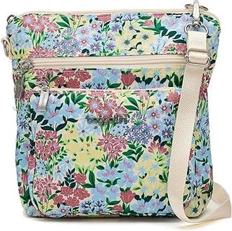 Baggallini Modern Pocket Crossbody Cross Body Womens Handbags Meadow Print, Nylon/Polyester