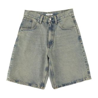 Sunflower Denim Shorts, male, Blue, Size: W36 Super Wide Short