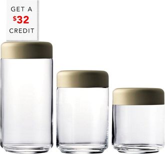 Mepra Set Of 3 Urano Materoc Canisters With $32 Credit