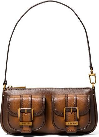Michael Kors Zoe Small Convertible Pouchette Womens Handbags Luggage 1, Leather/Polyester
