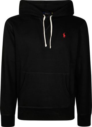 Polo Ralph Lauren Black Pullover Hoodie with Drawstring Hood