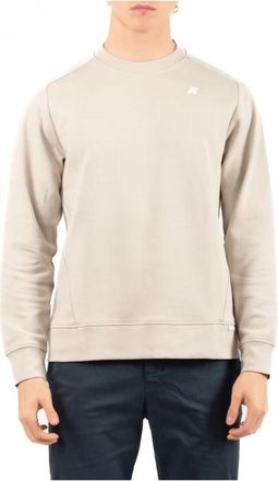 K-Way Lichtgewicht- Opvouwbaar Jack - Heren - Ronde hals truien - Beige - S - Nylon - Truien & Vesten