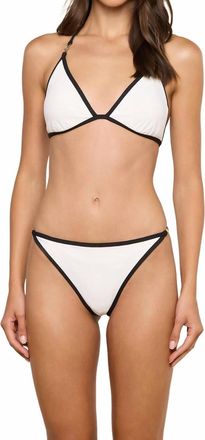 L'agence Fine Line Annabelle Bikini Set In White