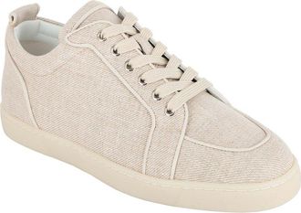 Christian Louboutin Mens Canvas Rantulow Sneaker, Never Worn (Authentic Pre- Loved)