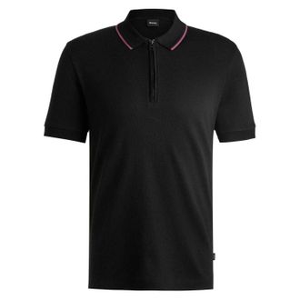 HUGO BOSS Heren Regular Poloshirt (Zwart)